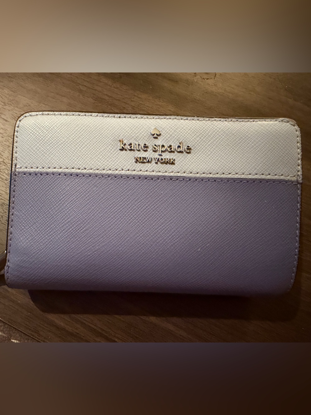kate spade Madison Colorblock Bifold Card Wallet- blue